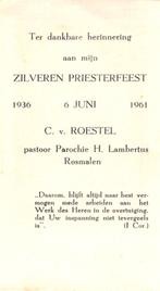 Roestel v. C. zilveren priesterfeest 1961 Rosmalen, Ophalen of Verzenden