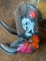 Unieke handgeschilderde Sendra cowboy laarzen, maat 36!, Lage of Enkellaarzen, Ophalen of Verzenden, Zo goed als nieuw, Overige kleuren