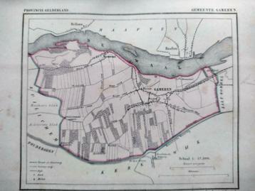 078 / Gameren / Nieuwaal  / Litho 1867 Kuyper  GLD beschikbaar voor biedingen