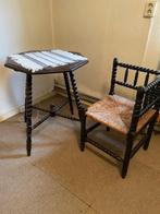 antiek tafeltje en stoel, Ophalen