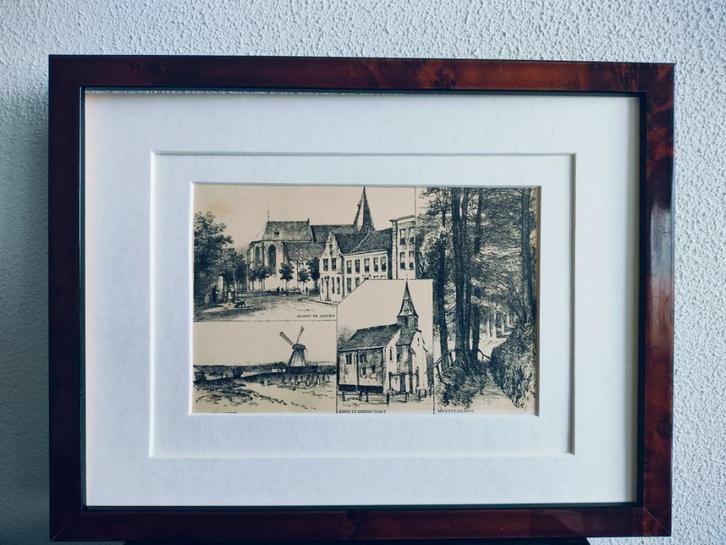 Craandijk Litho Aalten Bredevoort Montferland 1880 (79), Antiek en Kunst, Kunst | Litho's en Zeefdrukken, Ophalen of Verzenden