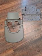 🪨Stokke Storm Grey Babyset Playtray en kussenset Jollein🪨, Ophalen, Zo goed als nieuw, Meegroeistoel, Stoelverkleiner