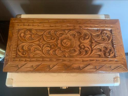 Houten sieradendoos kistje, Huis en Inrichting, Woonaccessoires | Kisten, Zo goed als nieuw, Minder dan 50 cm, Ophalen of Verzenden