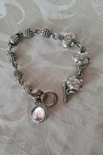 Otazu swarovski armband zilverkleur, Overige materialen, Ophalen of Verzenden, Zo goed als nieuw, Met strass