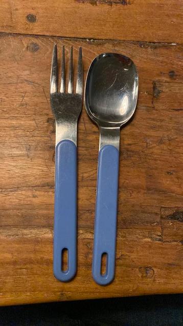 Mepal bestel blauw lepel vork beschikbaar voor biedingen