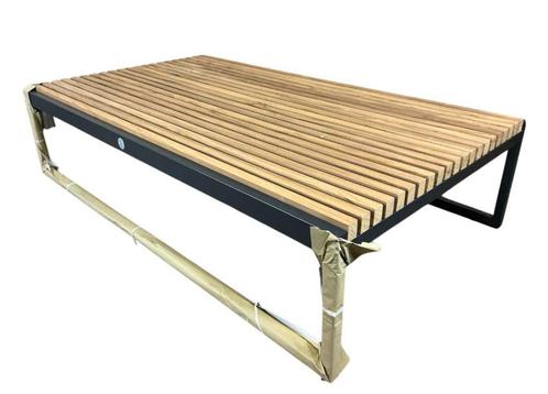 SUNS Benito tuin buiten salontafel nieuw teakhout antraciet, Tuin en Terras, Tuinsets en Loungesets, Nieuw, Aluminium, Ophalen