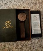 "OCHSTIN" CHRONOWATCH 6075G (SWISS)/ 30M WATERPROEF/ NIEUW !, Overige merken, Leer, Staal, Polshorloge
