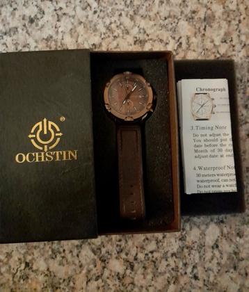 "OCHSTIN" CHRONOWATCH 6075G (SWISS)/ 30M WATERPROEF/ NIEUW ! beschikbaar voor biedingen
