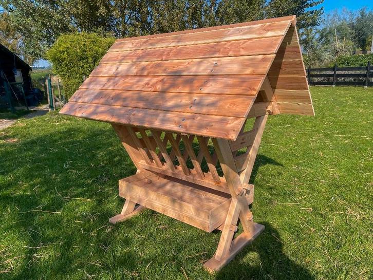 Hooiruif met dak voor schapen, geiten, alpaca's, ezeltjes, Dieren en Toebehoren, Schapen, Geiten en Varkens, Schaap, Meerdere dieren