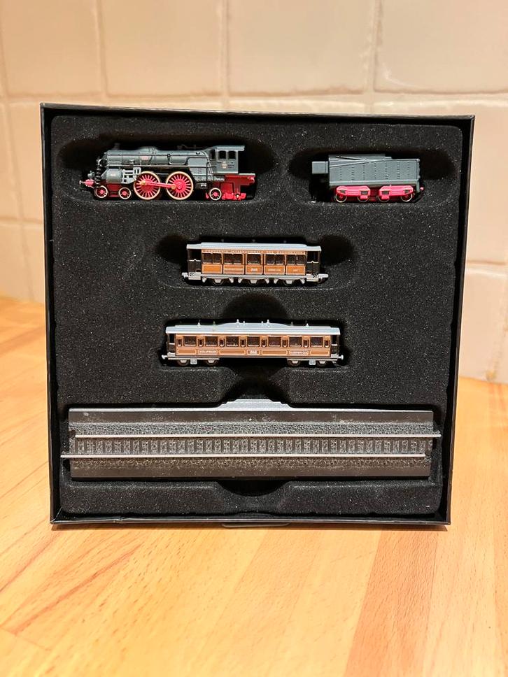 Minitrans Oriënt Express 1/220 in Display Box, Hobby en Vrije tijd, Modeltreinen | H0, Gebruikt, Treinset, Overige merken, Analoog
