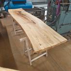 Essen Boomstam Tafelblad - 244x65cm - Gedroogd en behandeld, Doe-het-zelf en Verbouw, Hout en Planken, Ophalen