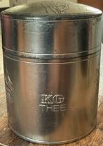 Vintage K&G Tinnen Theebus met Aziatisch Motief, Ophalen of Verzenden