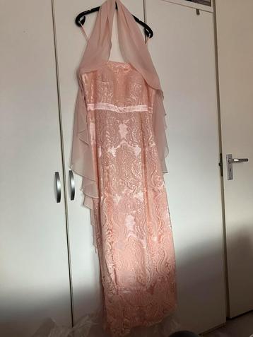 Feestjurken 46 galajurk cocktailjurk lang en kort model roze beschikbaar voor biedingen