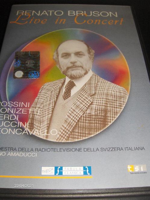 Renato Bruson-Live Concert vanuit het Congrespaleis Lugano., Cd's en Dvd's, Dvd's | Muziek en Concerten, Zo goed als nieuw, Alle leeftijden
