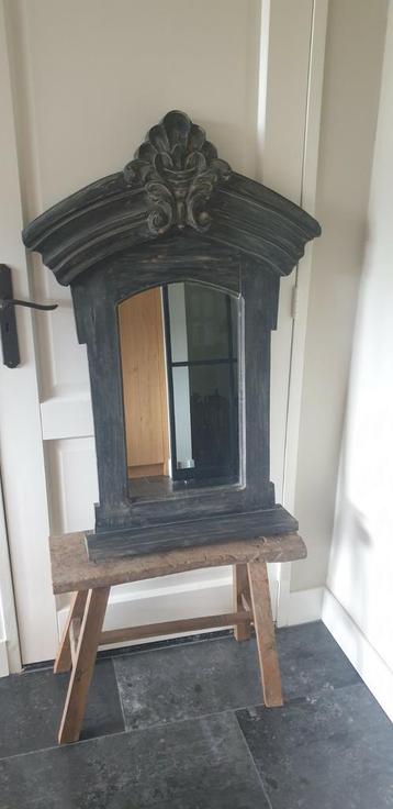 Landelijke kuifspiegel, h 103 cm beschikbaar voor biedingen