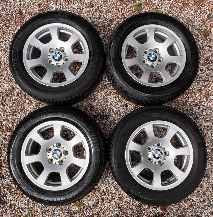 BMW Velgen met Winterbanden - 16 inch, Auto-onderdelen, Banden en Velgen, Banden en Velgen, Winterbanden, 16 inch, 225 mm, Personenwagen