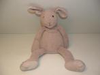 JELLYCAT SLACKAJACK BUNNY KONIJN ZACHTE BADSTOF BEIGEGRIJS M, Kinderen en Baby's, Speelgoed | Knuffels en Pluche, Verzenden, Gebruikt