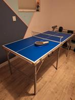 Tafeltennistafel compact incl. net en batjes, Sport en Fitness, Tafeltennis, Ophalen of Verzenden, Zo goed als nieuw, Tafel Indoor