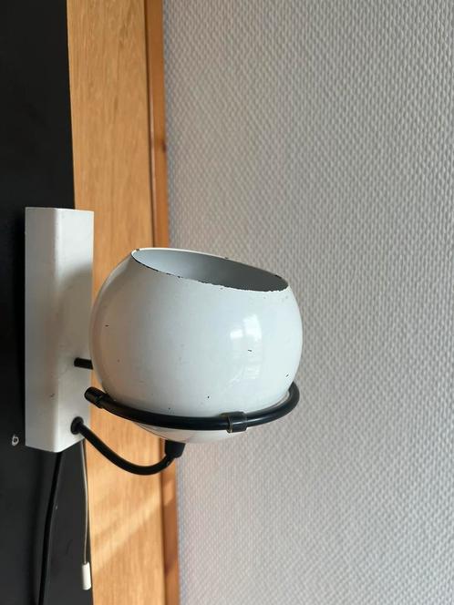 Vintage Gepo wandlamp wit, Huis en Inrichting, Lampen | Wandlampen, Gebruikt, Ophalen of Verzenden