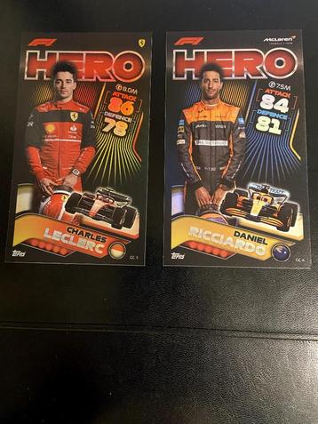 2 Formula 1 Topps Turbo Attax kaarten beschikbaar voor biedingen