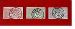 1906 3 Tuberculose Postzegels Nederland 1, 3 en 5 Cent, Ophalen, Gestempeld