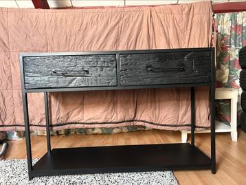 Zwarte side table mangohout beschikbaar voor biedingen