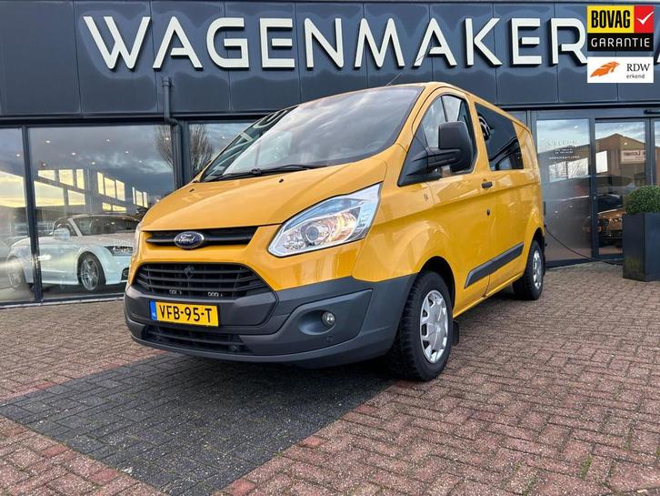 Ford Transit Custom 270 2.2 TDCI L1H1 Ambiente Clima|6 pers!, Auto's, Bestelauto's, Bedrijf, Te koop, ABS, Airconditioning, Bluetooth