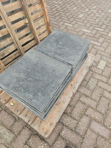 Terrastegels 50x50 Softcomfort Grijs-Zwart - 12 stuks beschikbaar voor biedingen