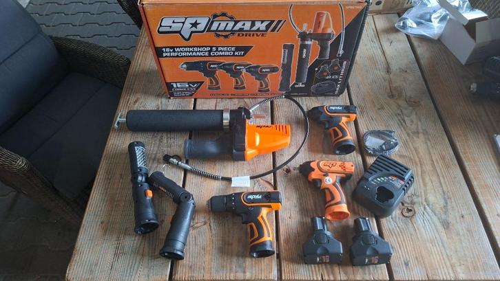 SP Tools SP-tools 16volt Accu gereedschappen slagmoersleutel, Auto diversen, Autogereedschap, Nieuw, Ophalen of Verzenden