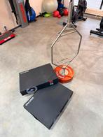 Crosmaxx Trapbar + Drop Pads + 2x25kg - Nieuwstaat, Ophalen, Zo goed als nieuw, Benen, Halterstangen