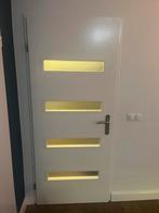 Opdek deur met mat glas, Doe-het-zelf en Verbouw, Deuren en Horren, Ophalen, Binnendeur, 200 tot 215 cm, Glas