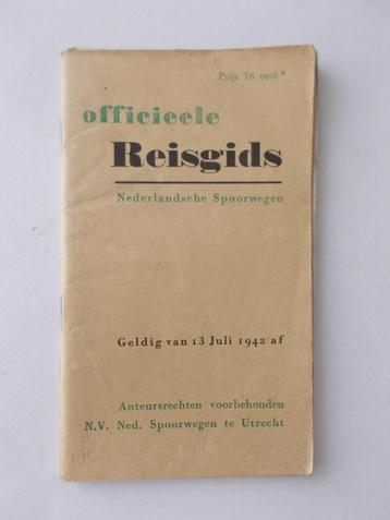 NS Nederlandse Spoorwegen - Officieele Reisgids 13 juli 1942 beschikbaar voor biedingen