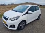 Peugeot 108 1.0 E-vti 72pk 5D 2020 Wit, Auto's, Peugeot, Voorwielaandrijving, Stof, Elektrische ramen, Zwart