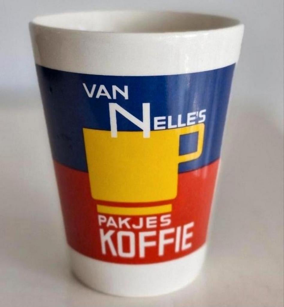 Beker Van Nelle, Huis en Inrichting, Keuken | Servies, Zo goed als nieuw, Kop(pen) en/of Schotel(s), Overige stijlen, Ophalen of Verzenden