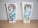 2 vazen met vrouw afbeelding, Antiek en Kunst, Ophalen of Verzenden