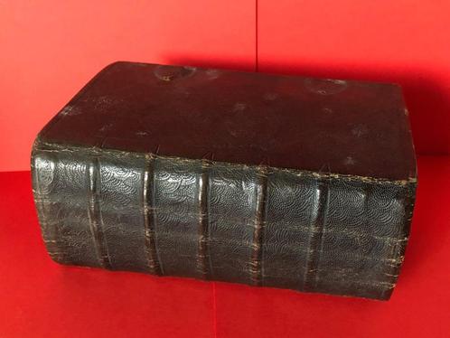 Antieke Bijbel 1839; Brandt en Zoon met familie bladzijde, Antiek en Kunst, Antiek | Boeken en Bijbels, Ophalen of Verzenden