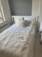 Twee persoons bed Ikea Songesand 160x200, Huis en Inrichting, Slaapkamer | Bedden, Wit, Tweepersoons, Ophalen of Verzenden, Zo goed als nieuw