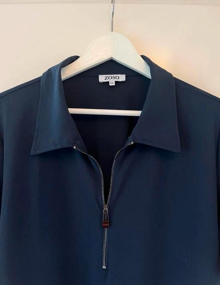 Zoso Jurk Donkerblauw XXL (valt als XL), Kleding | Dames, Jurken, Nieuw, Maat 46/48 (XL) of groter, Blauw, Ophalen of Verzenden