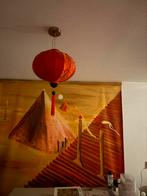 Lampion lamp viernamese lamp rood, Ophalen of Verzenden, Zo goed als nieuw, Minder dan 50 cm