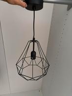 Zwarte Diamant Hanglamp Metaaldraad, Huis en Inrichting, Lampen | Hanglampen, Ophalen of Verzenden, Nieuw, Metaal, Minder dan 50 cm