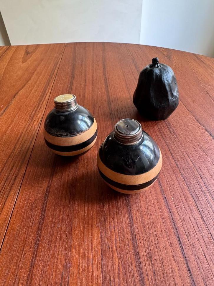 Vintage zout- en peperstel, Antiek en Kunst, Antiek | Keramiek en Aardewerk, Ophalen of Verzenden