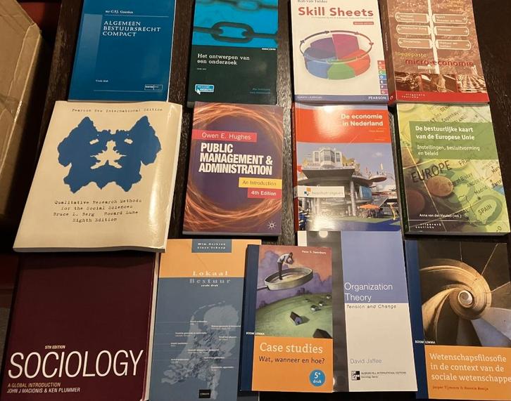 Studieboeken onderzoek, bestuurskunde en recht, Boeken, Studieboeken en Cursussen, Zo goed als nieuw, HBO, Beta, Ophalen of Verzenden