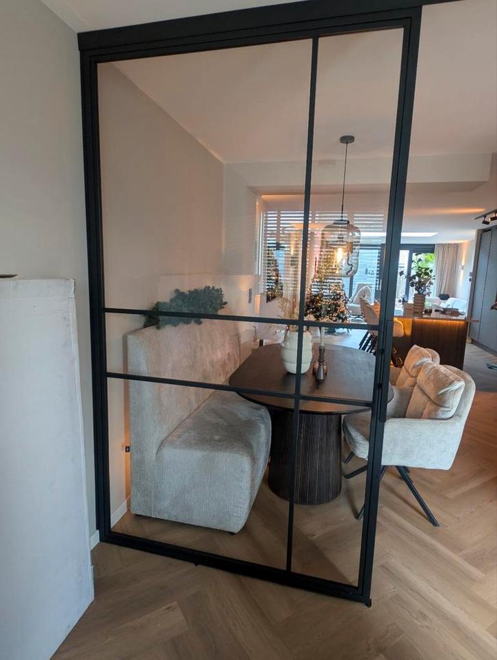 Vast paneel helder glas, Huis en Inrichting, Woonaccessoires | Kamerschermen, Nieuw, Ophalen