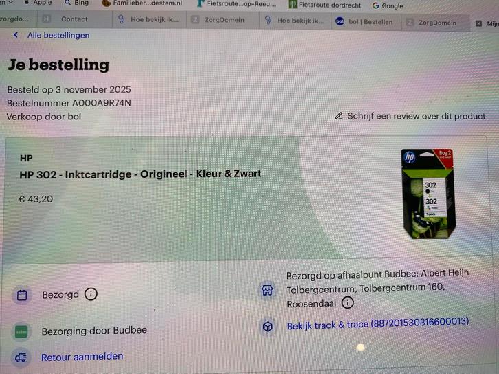 HP 302 Inktcartridge - Kleur & Zwart, Computers en Software, Printerbenodigdheden, Nieuw, Cartridge, Ophalen