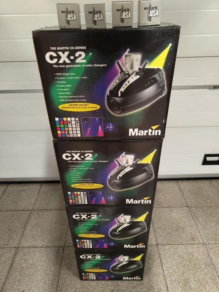 4 stuks Martin CX-2 color/gobo changer, Muziek en Instrumenten, Licht en Laser, Gebruikt, Licht, Geluidgestuurd, Kleur, Stroboscoopeffect