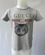 GUCCI Grijs kat logo KIDS t-shirt  Maat 116 - 6 jaar, Kinderen en Baby's, Meisje, Ophalen of Verzenden, Gucci, Zo goed als nieuw