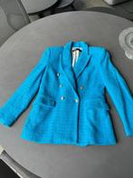 Turquoise Zara blazer, maat L, Kleding | Dames, Jasjes, Kostuums en Pakken, Zara, Maat 42/44 (L), Zo goed als nieuw, Jasje