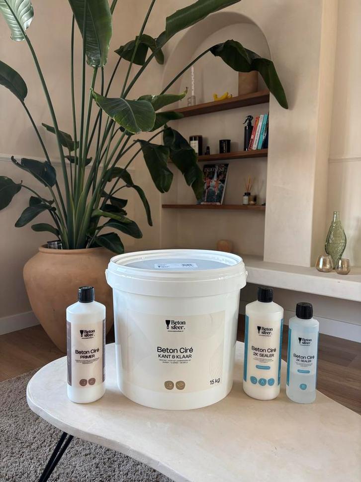 Beton Ciré 10m2 kant-en-klaar Warm Beige ongeopend, Doe-het-zelf en Verbouw, Overige Doe-het-zelf en Verbouw, Nieuw, Ophalen of Verzenden