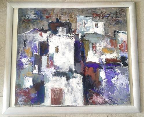 Huizen in Zuid-Frankrijk '91 - Jelle Hoogstra 1924-2003, Antiek en Kunst, Kunst | Schilderijen | Klassiek, Ophalen of Verzenden