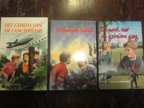 Joh G Veenhof geheim lanceerbasis/geheime gang/bloedberg, Boeken, Kinderboeken | Jeugd | 13 jaar en ouder, Gelezen, Ophalen of Verzenden